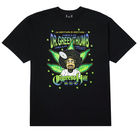 Huf x Cypress Hill Dr Greenthumb Tee / Black