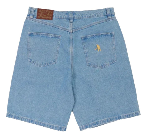 Passport Workers Club Shorts / Washed Light Indigo