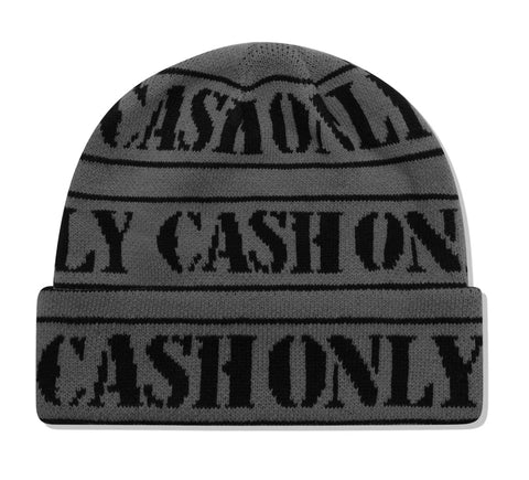 Cash Only Trepass Beanie / Grey