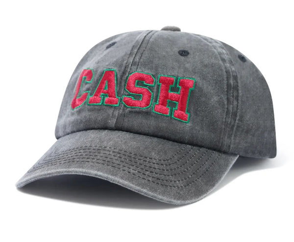 Cash Only Campus 6 Panel Hat / Washed Black