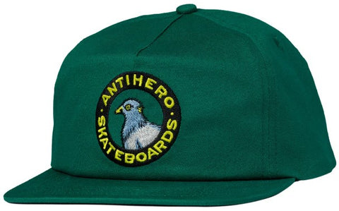 Anti Hero Basic Round Pigeon Snapback Hat / Green