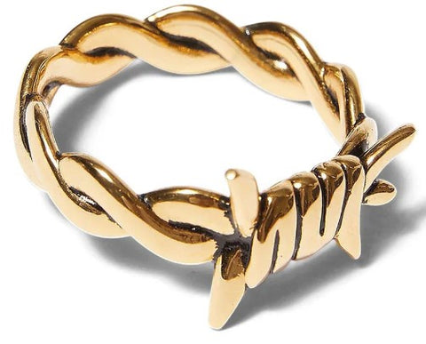 Huf Barbed Wire Ring / Gold