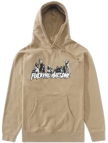 Fucking Awesome Hug The Earth Hoodie / Sand