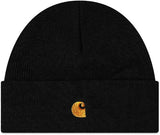 Carhartt Chase Beanie / Black / Gold