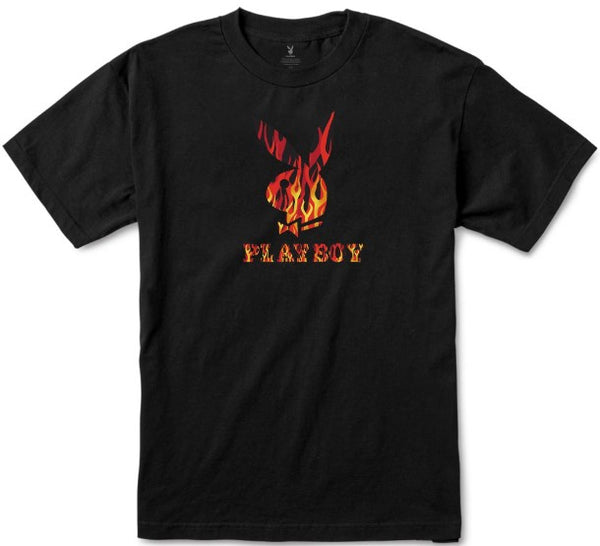 Color Bars x Playboy Flames Tee / Black