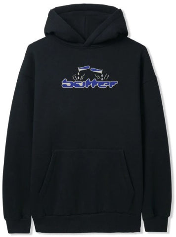 Butter Goods Corrosive Applique Hoodie / Black