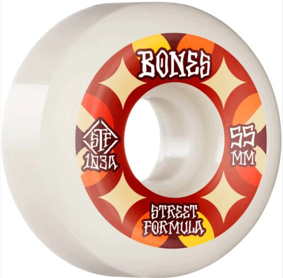 Bones STF Retros V5 Sidecut Wheels 103A 55mm