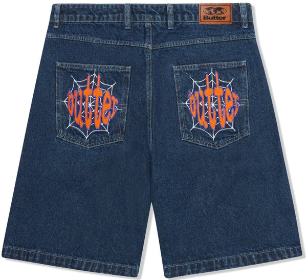 Butter Goods Spider Denim Short / Dark Indigo