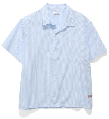 XLarge Oxford Script Shirt / White / Blue Stripe