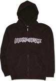 Fucking Awesome Stamp Logo Zip Up Hoodie / Black