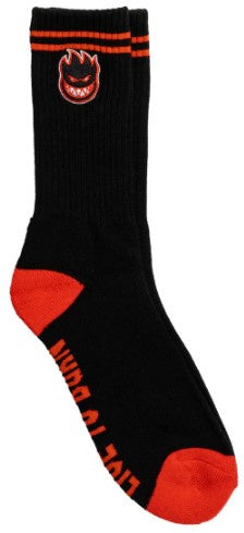 Spitfire Bighead Fill Socks / Black / Red