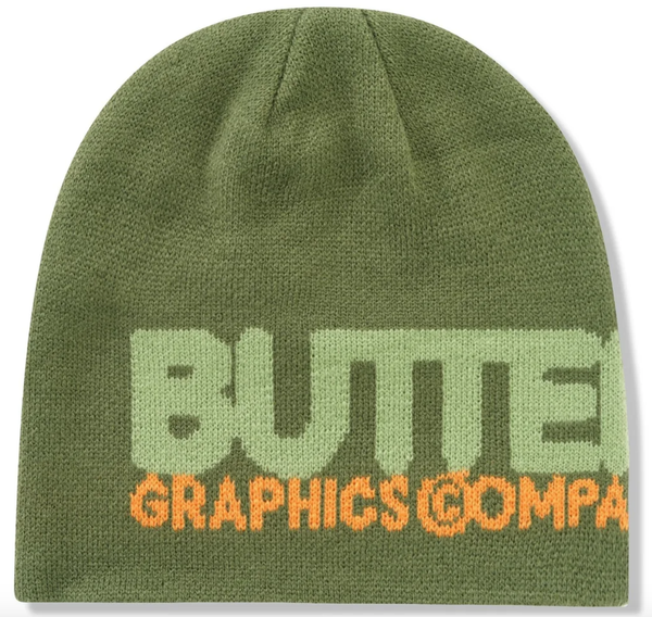 Butter Goods Program Skully Beanie / Army