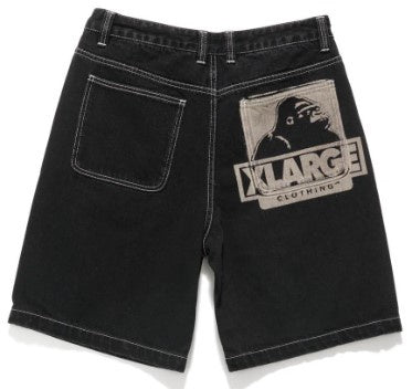 XLarge 91 OG Bull Denim Shorts / Black