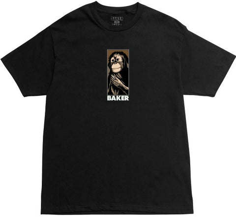 Baker Smoking Monkey Tee / Black