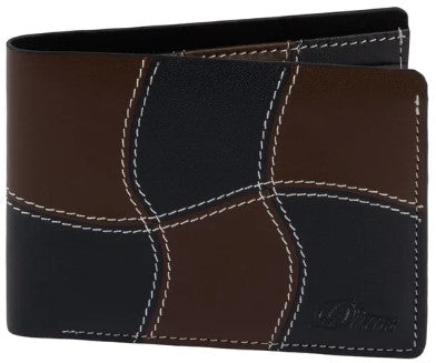 Dime Wave Leather Wallet / Black