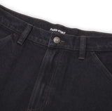 Passport Workers Club Jean Shorts / Washed Black