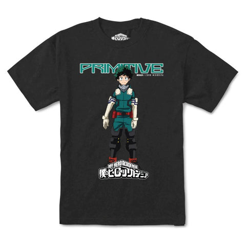 Primitive x My Hero Acadamia Izuku Midoriya Washed Tee / Black