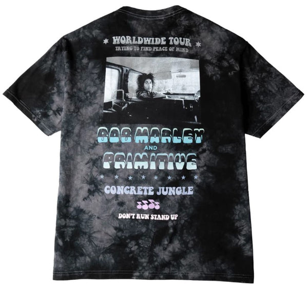 Primitive x Bob Marley Concrete Jungle Tee / Washed Black