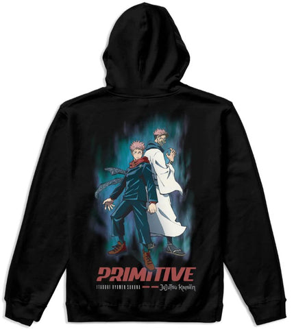 Primitive x Ju Jutsu Kaisen Itadori Sukuna Zip Hoodie / Black