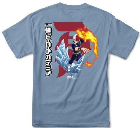 Primitive x My Hero Academia Dirty P Shoto Todoroki Tee / Slate